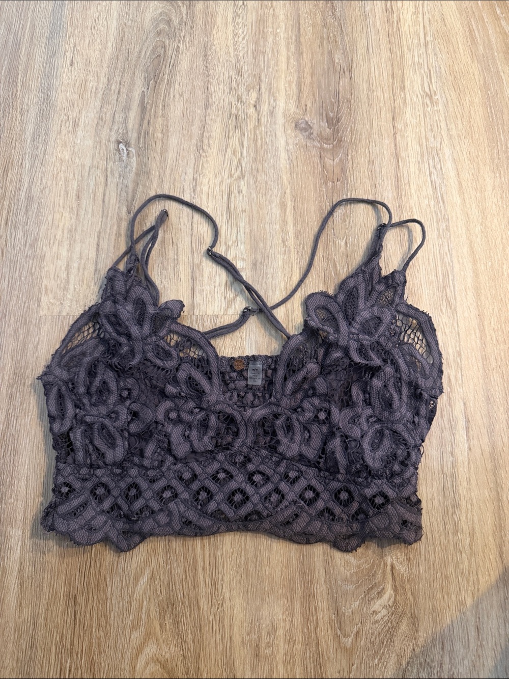 Lace Floral Bralette - Charcoal free people